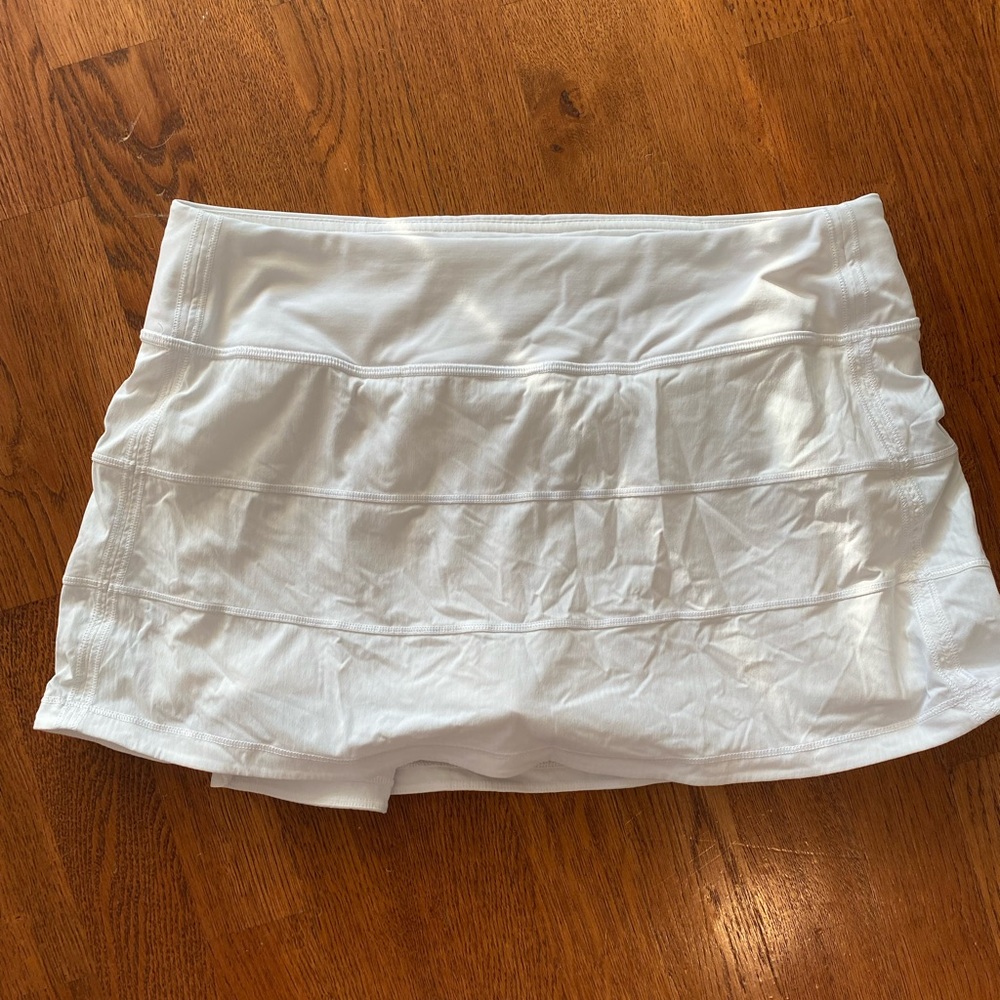 Size 4 Lululemon Mini White Tennis Skort